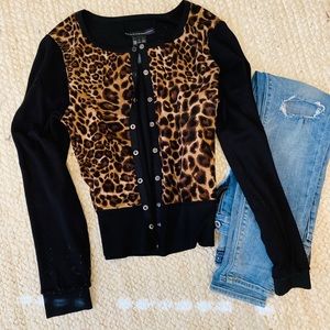 White House Black Market Reversible Cardigan -L